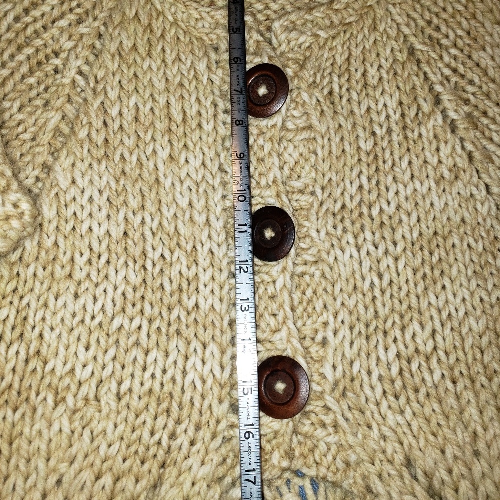 Hand Knit Wool Jacket - Picture 5 of 7
